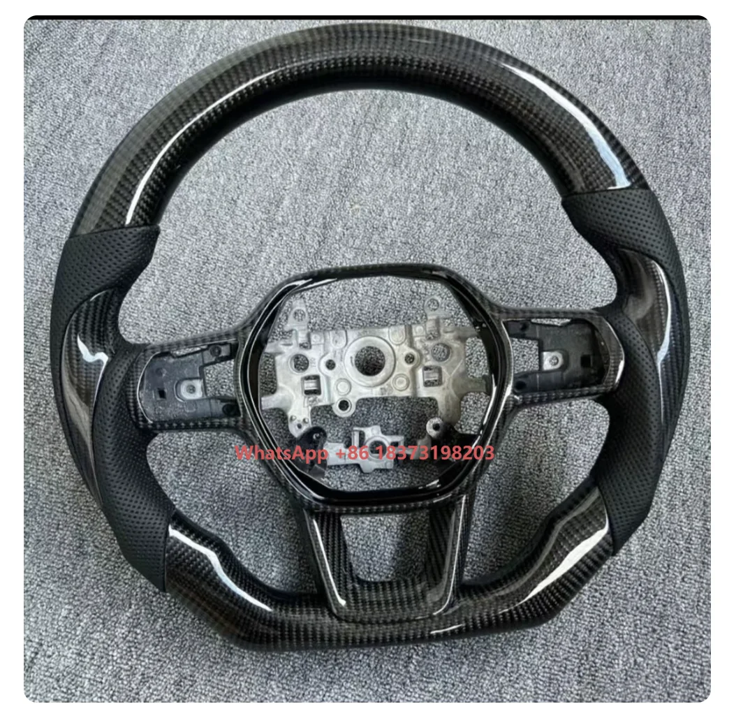 

YLA Design Carbon Fiber Car Steering Wheel for 11th Gen Perforated Leather Steering Wheel