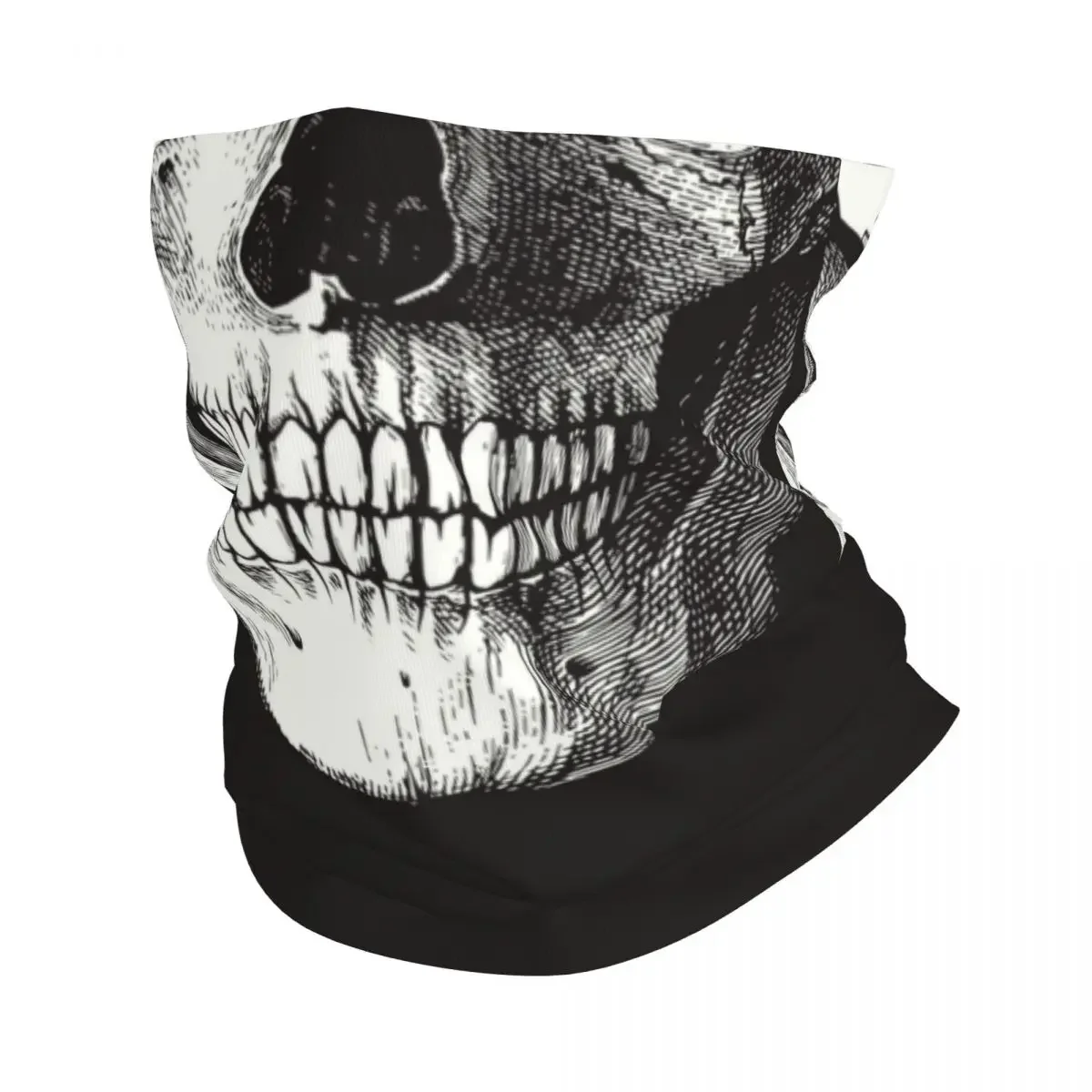 New Scary Skull Evil Smile Bandana Neck Warmer Men Women Winter Hiking Ski Scarf Gaiter Horror Halloween Face Cover