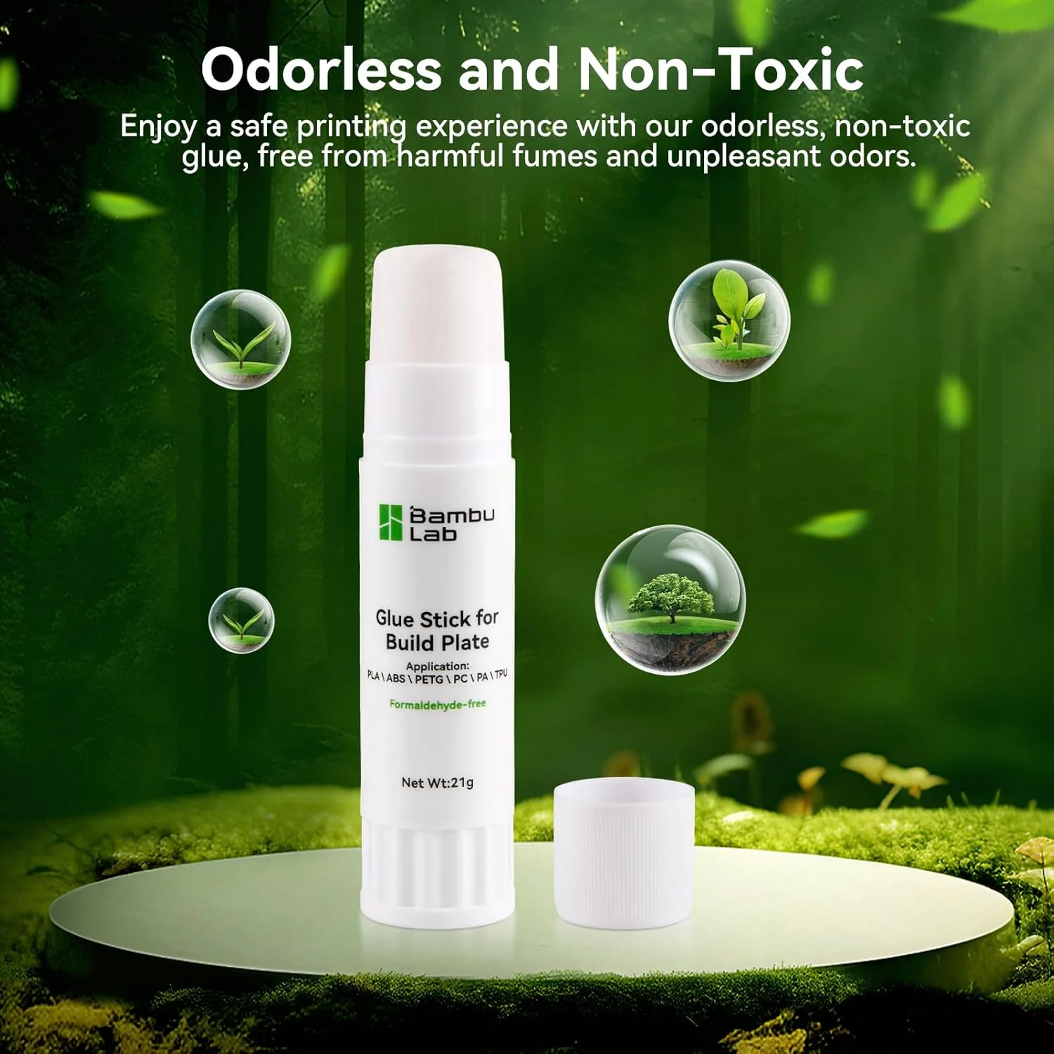 

Bamboo Lab Orignal 3D Printer Glue Stick, Solid 3D Print Bed Adhesive, Avoid Warping for Printing ABS,PLA,PETG,TPU Filament