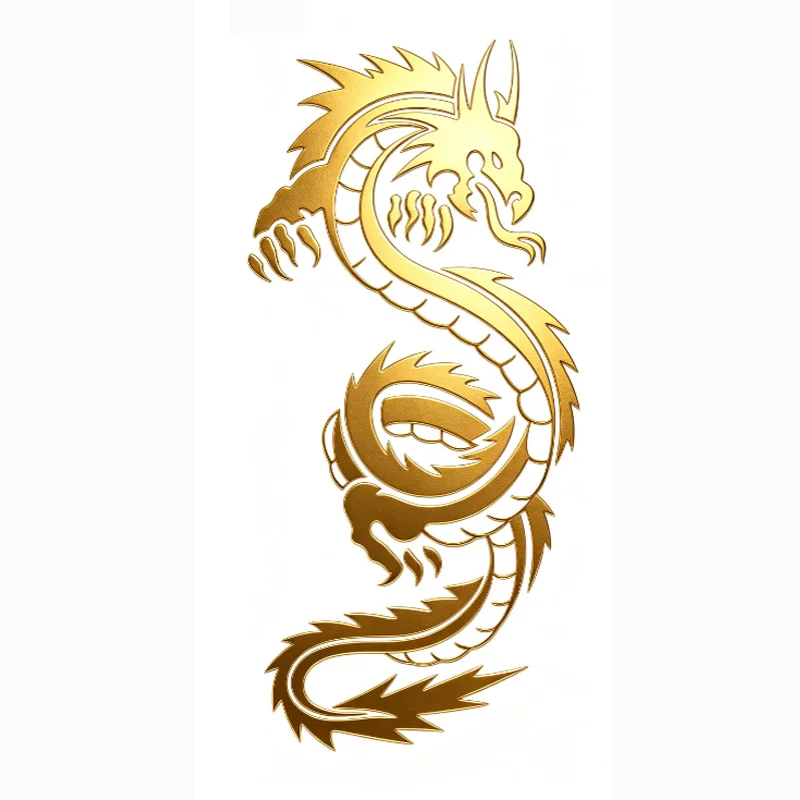 Car Sticker Mythical Animals Dragon Decor Creative Car Trunk Waterproof Sun Protection Vinyl Decal,8CM*18CM