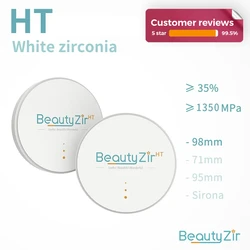 Beautyzir White Zirconia HT Beautyzir 98/95/71/sirona Dental Zirconia