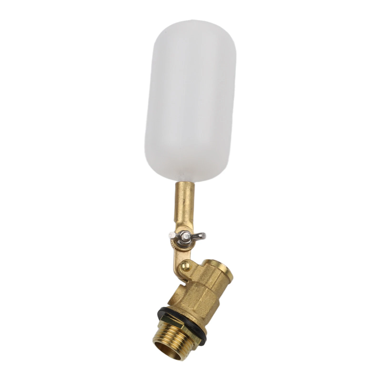 1Pcs Adjustable Water Tank Float Valve  1/2Inch NPT Pipe Threads Plastic And Brass Float Valve Auto Fill For Livestock Tank