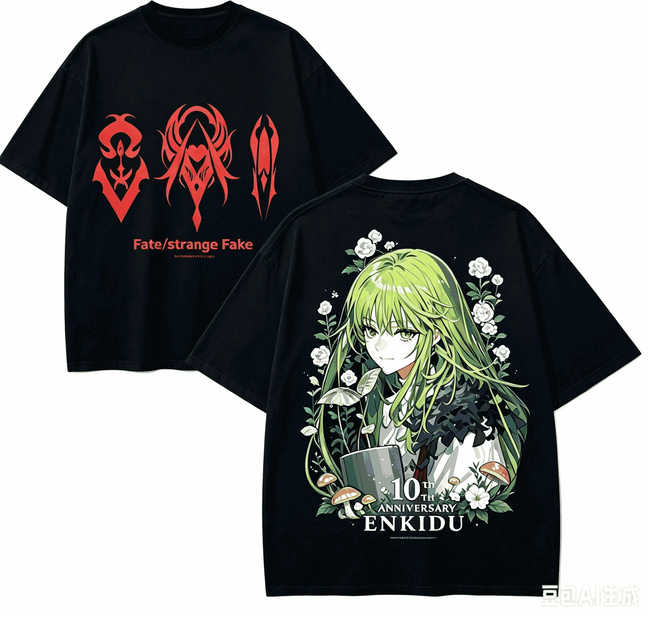 Fate Strange Fake Graphic T-shirt High-Quality Short Sleeve Summer O-Neck Comfortable Streetwear Harajuku Y2k Men's Clothing