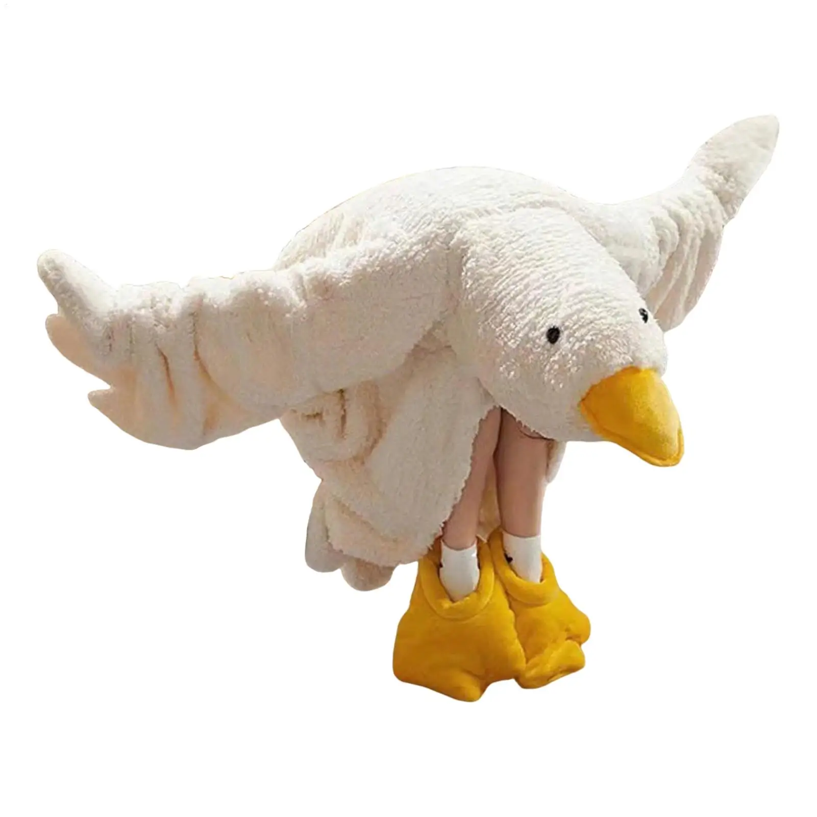 New Thicken Hooded Robe Big Goose Nightgown Funny Goose Couple Cute Cartoon Sleepwear Cosplay Duck Home Clothes Shoes Included