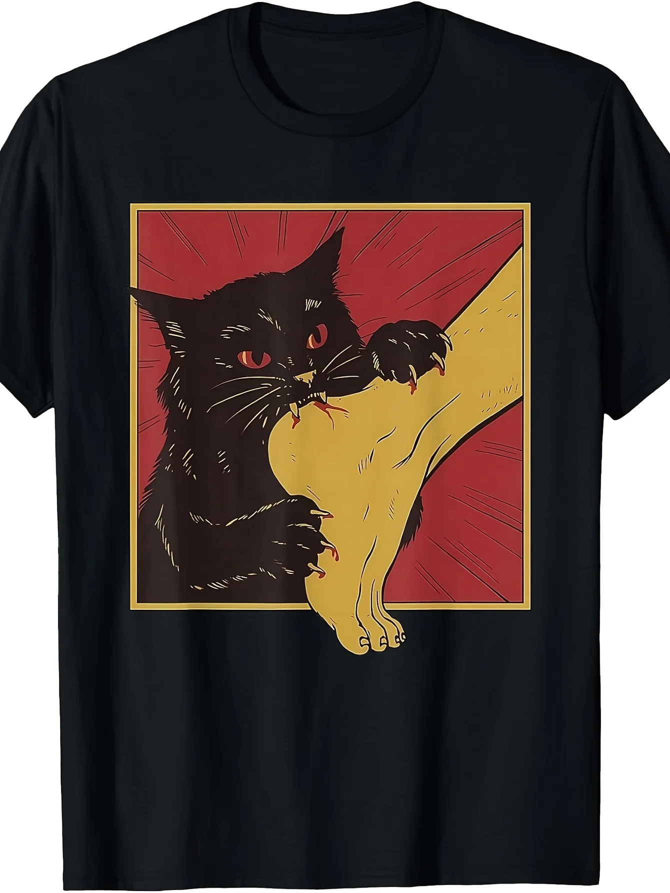 Cat Foot T-Shirt: Vintage Fun Halloween 