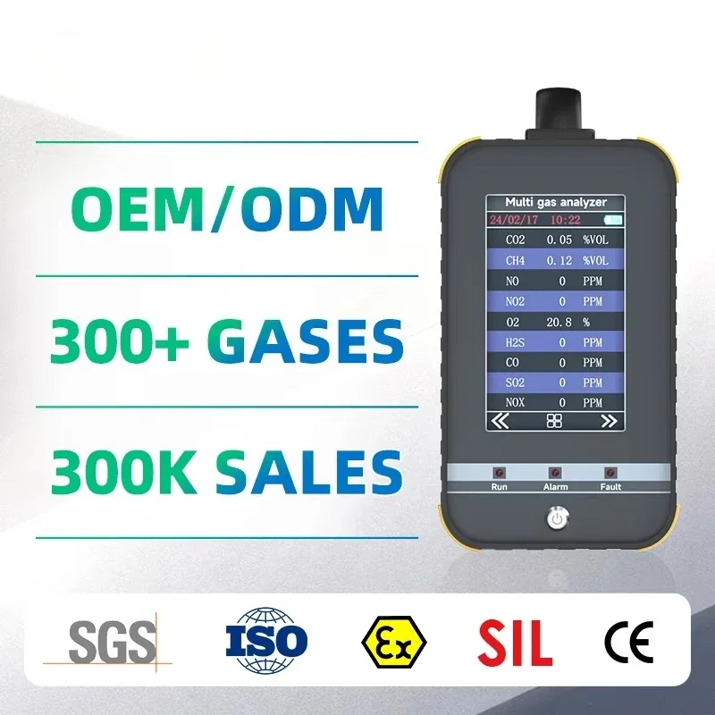 Toxic Confined Space Carbon Monoxide CO Combustible Portable Multi Gas Detector
