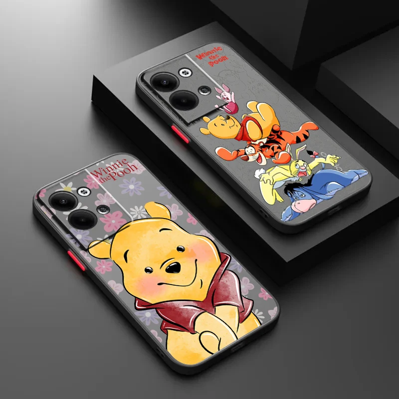 Anime Winnie The Pooh For OPPO Realme GT Neo Q5 Q3S Q3T Master 8 7 6 Lite Pro Frosted Translucent Hard Phone Case Coque Capa