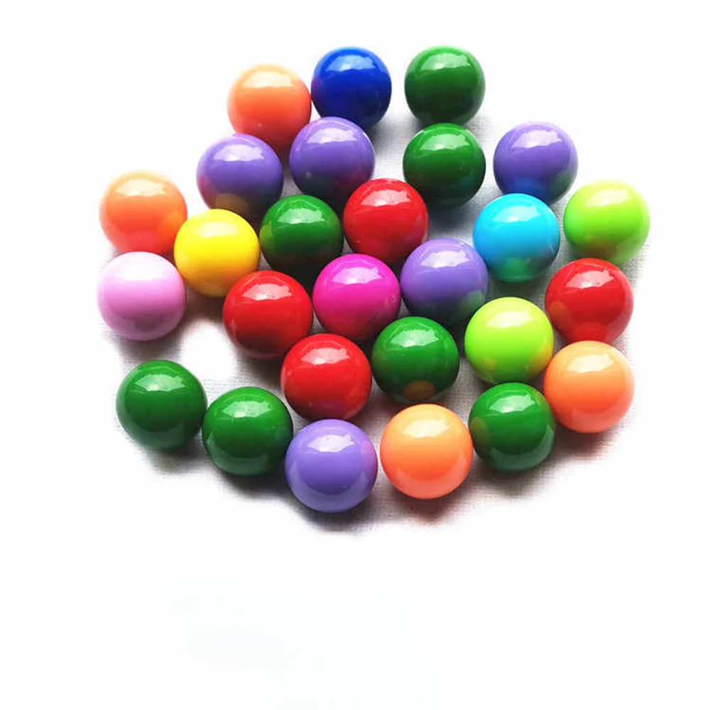 20-100Pcs 16mm Solid Color High Transparency Ball DIY Handmade Solid Ball Home Garden Decoration Fish Tank Ball Children's Gift
