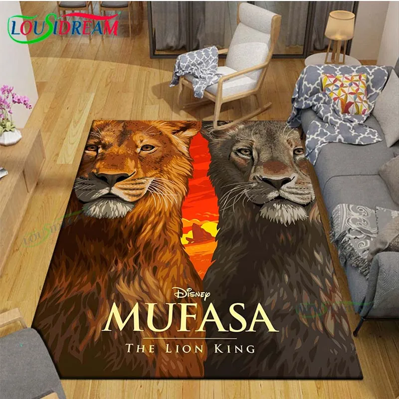 

Hot The Lion King Disney Cartoon Carpet Outdoor Rug Area Rug Non-slip Carpet Bedroom Decor Carpet for Kids Luxury Birthday Gift
