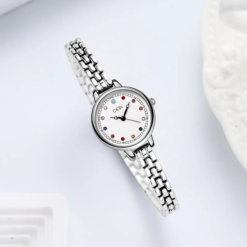 

Zml niche high-value alloy bracelet watch - women's exquisite waterproof stainless steel band watch
