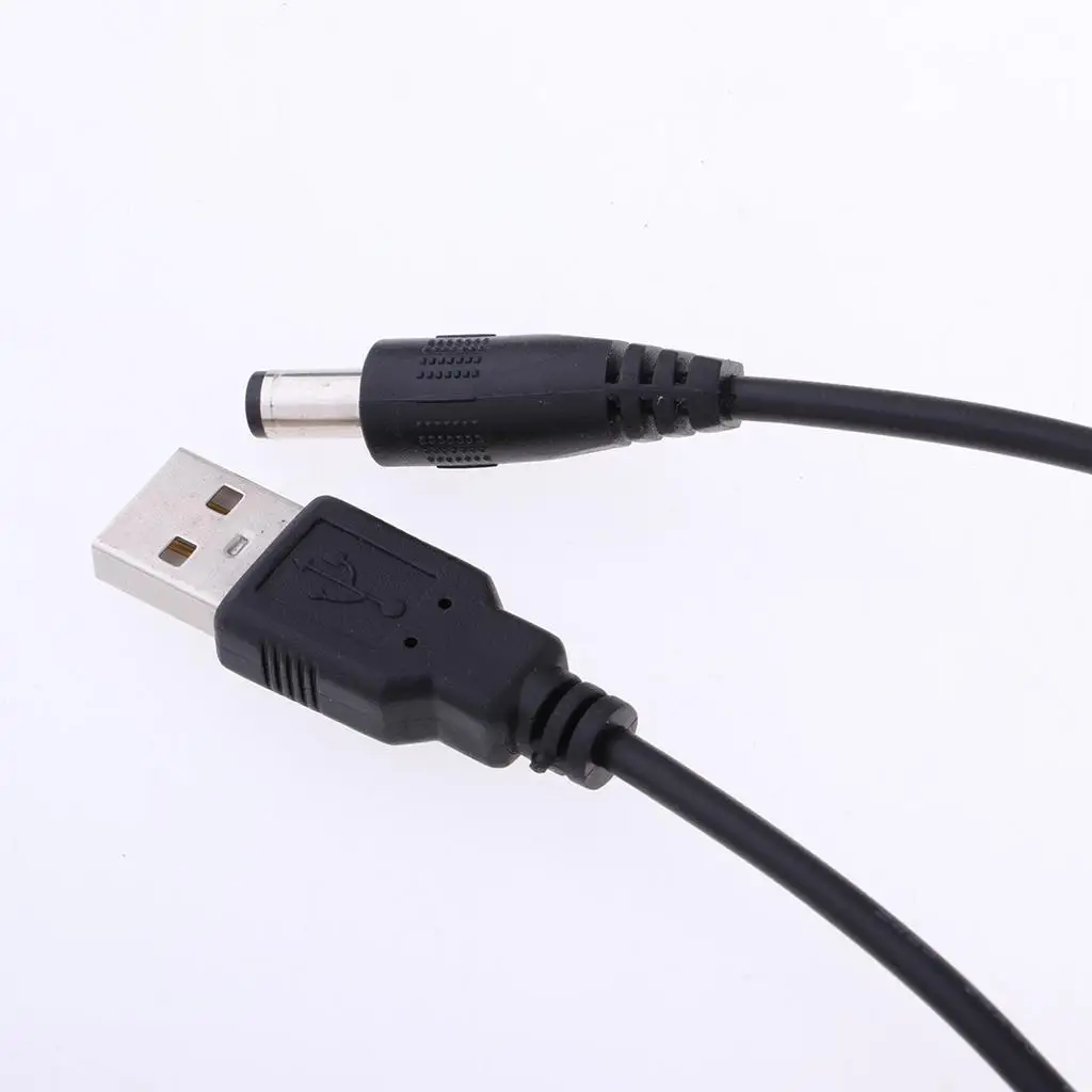 USB to 5v Dc Cable 1 Meter Wire USB 2.0 a Male to DC 5.5x2.1mm Adapter for Router Switch Device