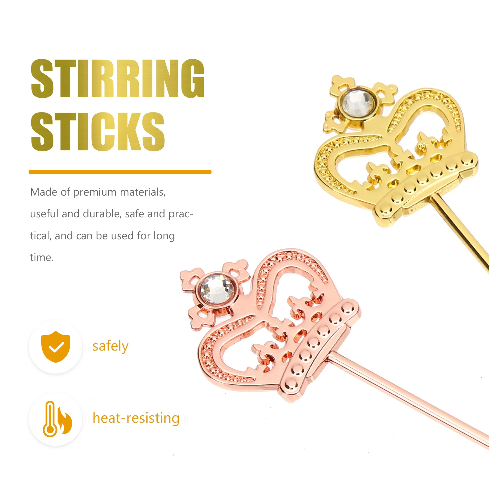 2Pcs Sealing Wax Stirring Rods Stainless Steel Wax Seal Mixing Sticks Easy Use DIY Stamp Accessories Stirring Sticks