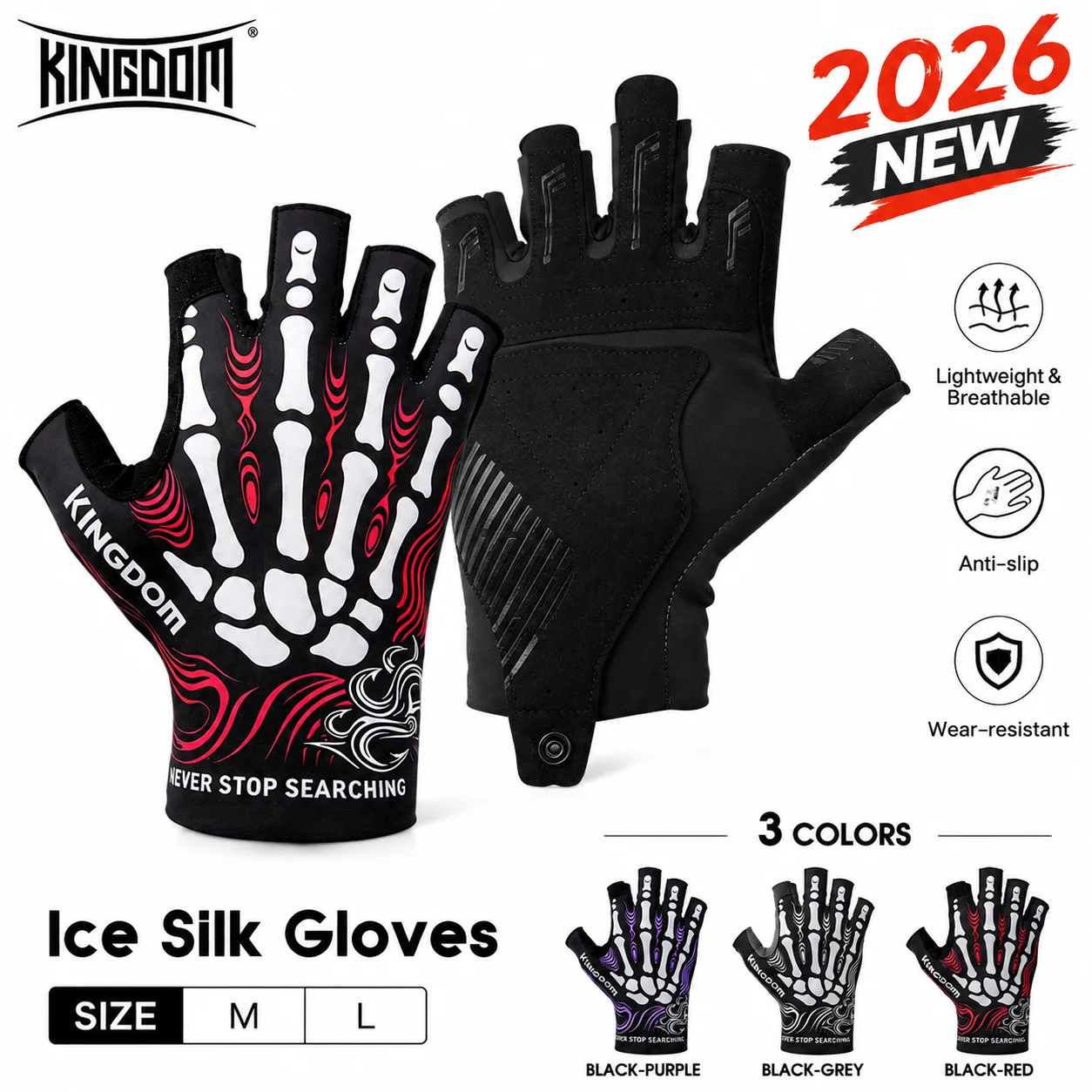 kingdom-2026-novas-luvas-de-pesca-em-seda-gelada-meio-dedo-com-protecao-uv-leves-respiraveis-antiderrapantes-para-ciclismo-e-esportes-ao-ar-livre