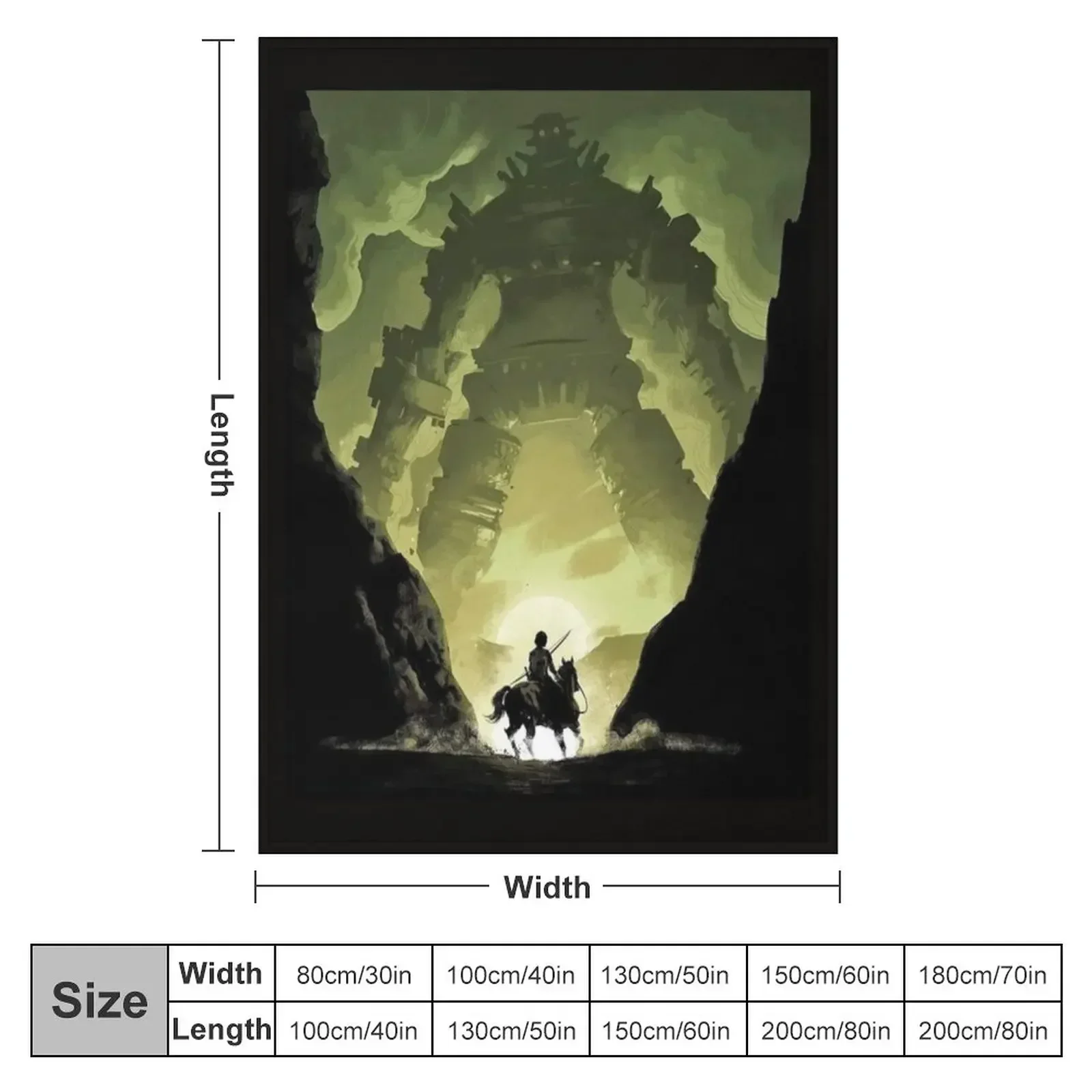 Shadow Of The Colossus Throw Blanket Bed covers Tourist Blankets