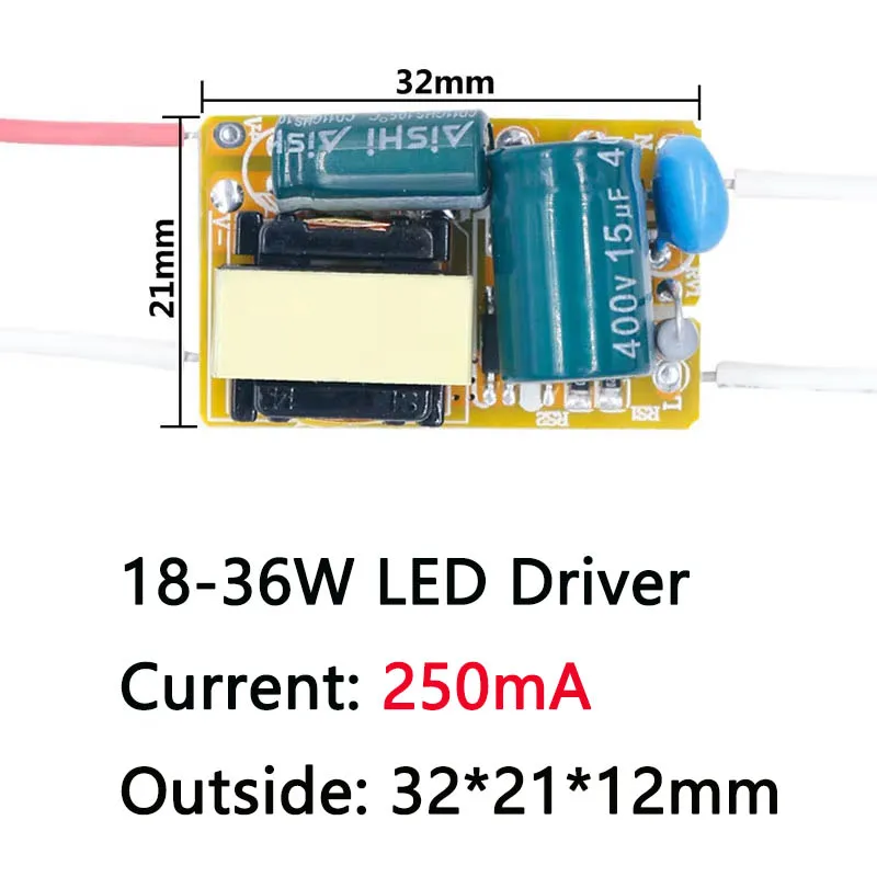8W 18W 50W 250mA LED Driver Constant Current Light Transformer AC175-265V Power Adapter For LED Bulb DIY