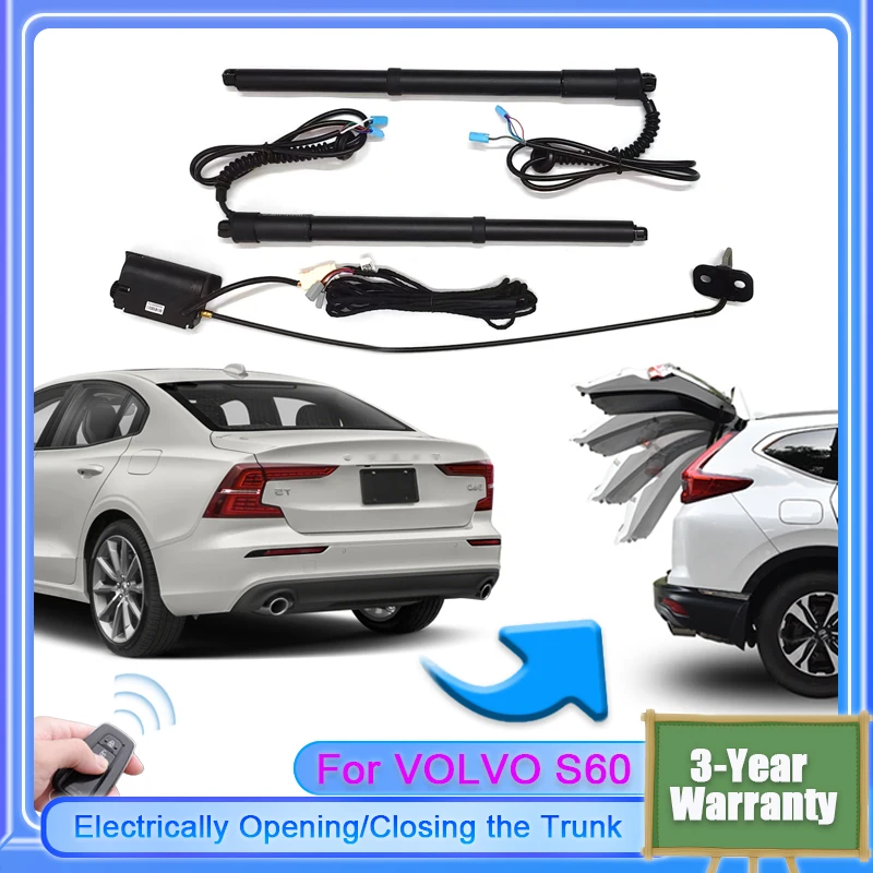 For VOLVO S60 2019~2024 Car Electric Tailgate Lift System Kit Auto Tail Gate Opener Automatic Lifting Rear Door for Trunk Strut