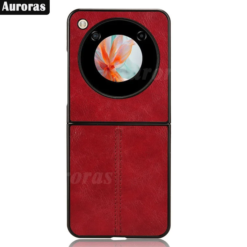 Skinlee For ZTE Nubia Flip 5G Flip Case Leather Card Slot Wallet Camera protection Back Cover For ZTE Nubia Flip 5G Casing Capa