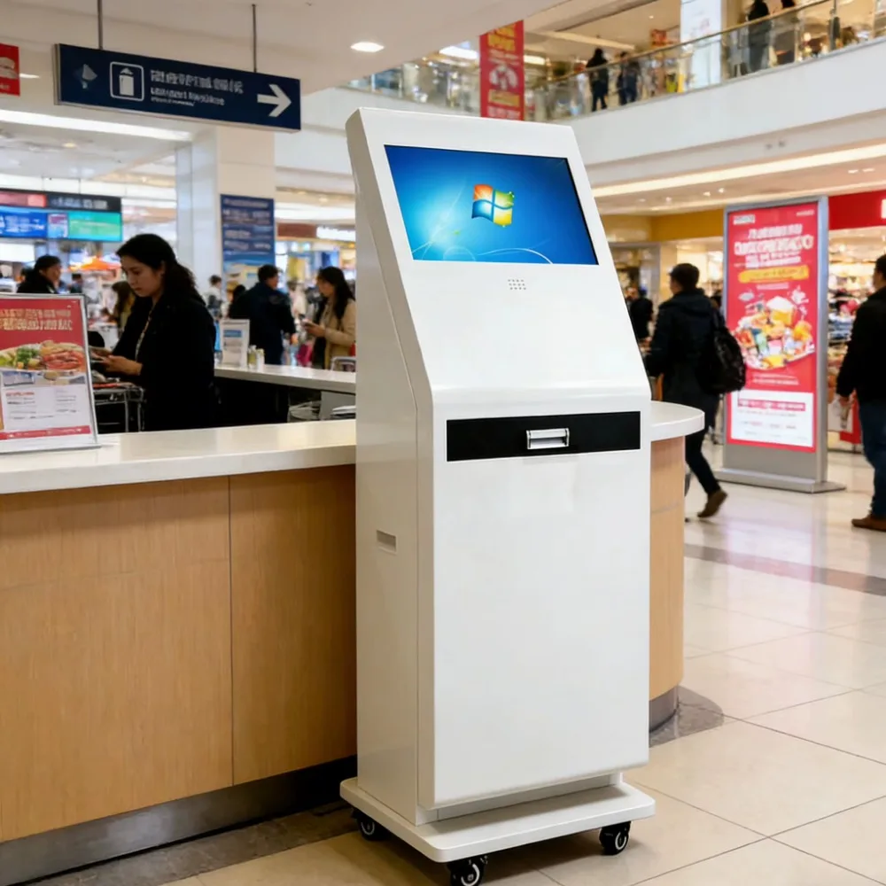 Wholesale Zhongshun Windows Touch Screen Metal Floor-standing Operating System Desktop Self-ordering Terminal Food Ordering