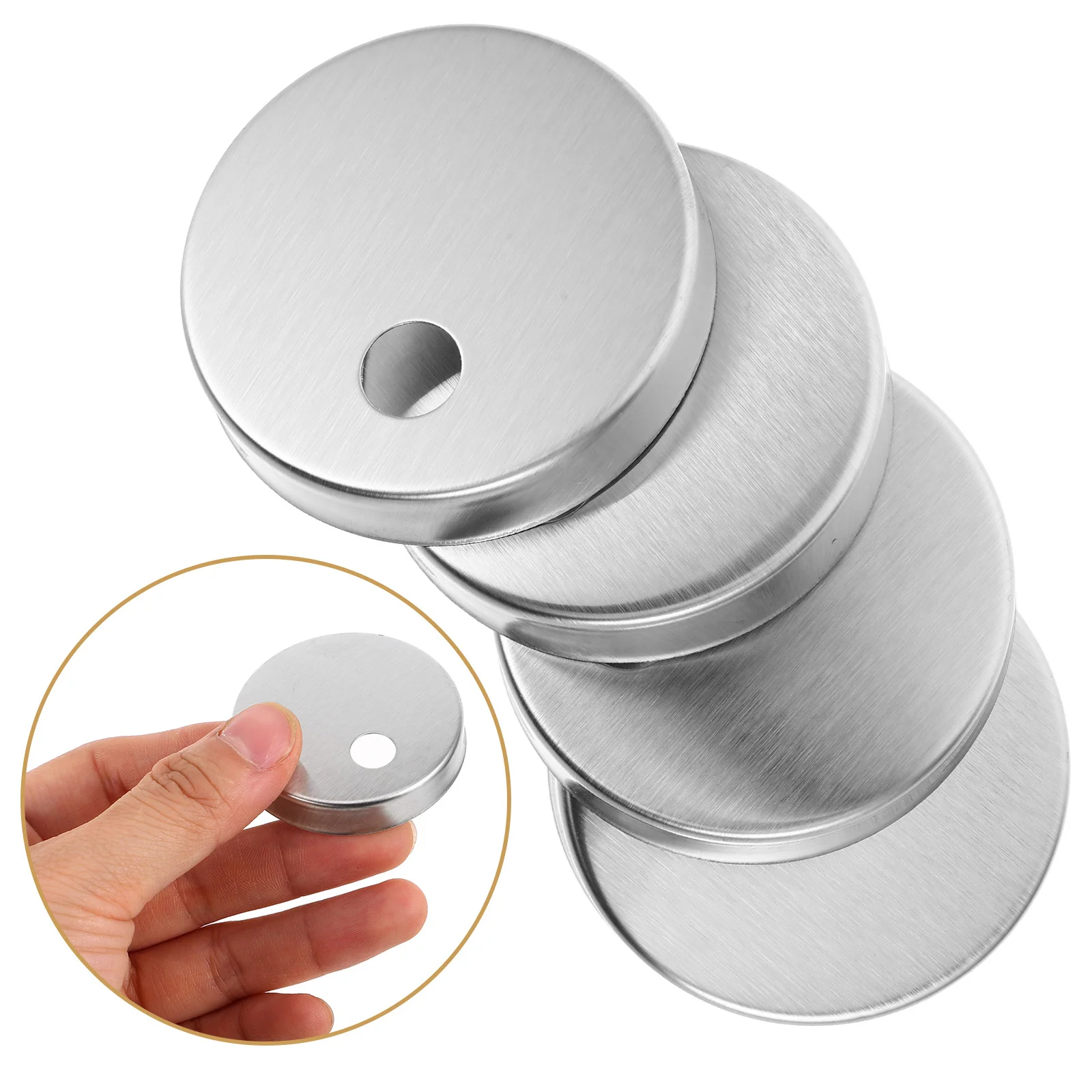 

2Pairs Metal Toilet Bolt Caps Decorative Covers Screw Bolt Caps Bathroom Toilet Seat Screw Cover Replacement Parts Accessories