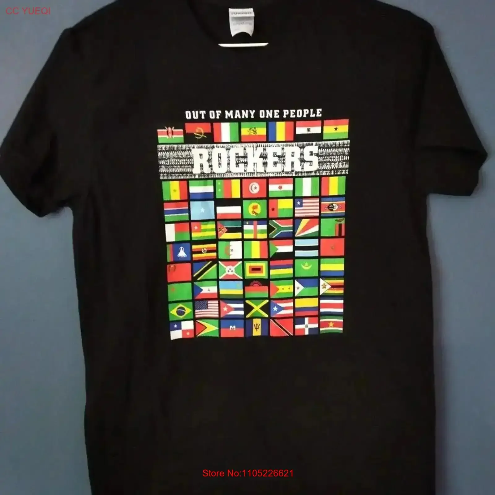 Rockers NYC T Shirt remake Bob Marley Survival style African flags rap slavery vintage Washed homme Comfortable Versatile