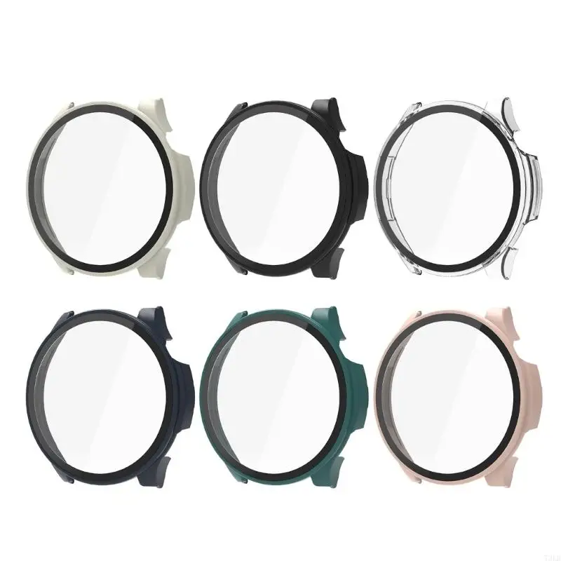 T3LB Tempered Glass Film Screen Protector All in Full Coverage Cover Anti-scratch Shell Watch Housing Sleeve For Balance