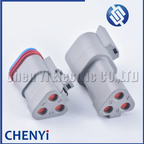 Imagen 2 del producto Conector impermeable automático de 3 pines AT04-3P-RJ120 DT04-3P-P006 DT06-3S-P006 J1939 DT06-3S DT04-3P con resistencia 120 para Deutsch