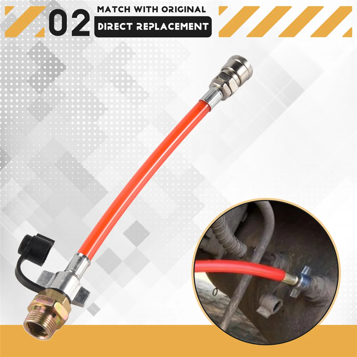 Truck Air Tank Air Intake Joint Connection Pipe Truck Air Pipe Truck Trailer Air Tank Dust Blowing KitN02R