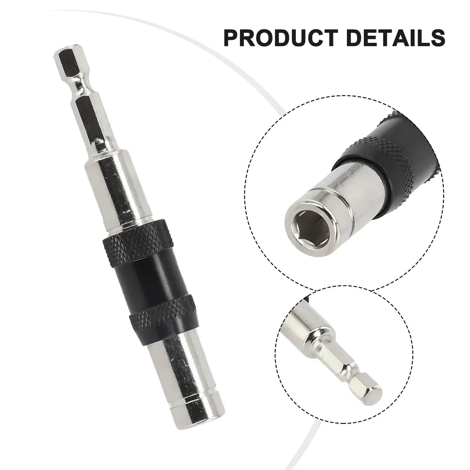 Magnetic Swiveling Bit Tip Holder Extension Rod Quick Change Holder Drive Guide Screw Drill Tip Power Tools Accessories