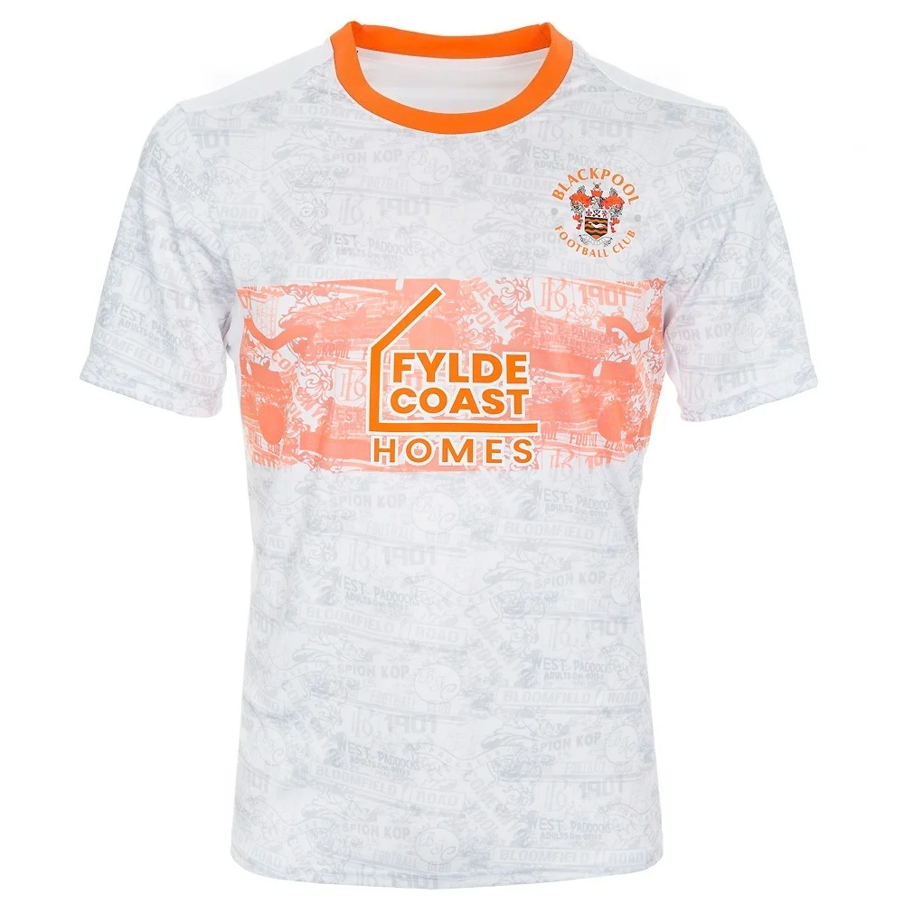 2026 Neues Blackpool 3D-Gedrucktes Fußballtrikot für Herren, Sommer-Outdoor-T-Shirt, Atmungsaktiv, Schnelltrocknend, Streetwear-Kleidung, Unisex – Detail 4