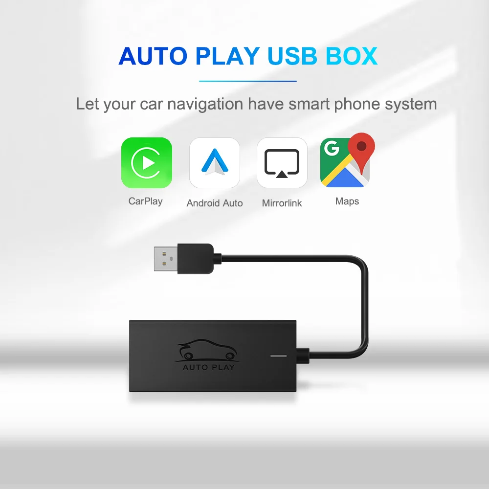 Smart car interconnection box original car wired carplay to wireless online mapmirroring screen projection plug and play adapter