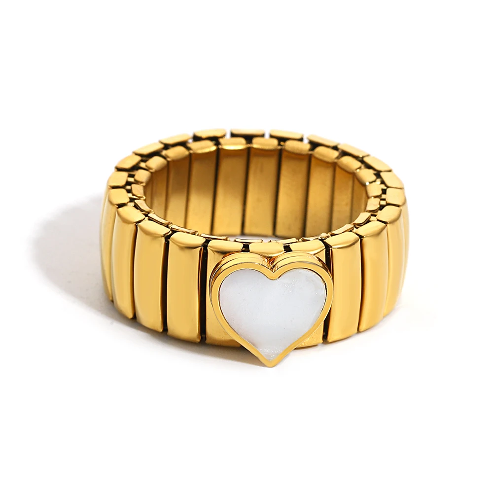 Neue Edelstahl Elastische Shell Stern Liebe Ring Armreif Für Frauen Männer Trend Charme Armband Armband Wasserdicht Einstellbar – Detail 6