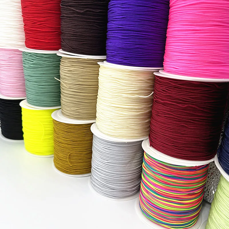 NEW 10Meters/lot 1.0mm Nylon Cord Thread Chinese Knot Macrame Cord Bracelet Braided String DIY Tassels Beading String Thread