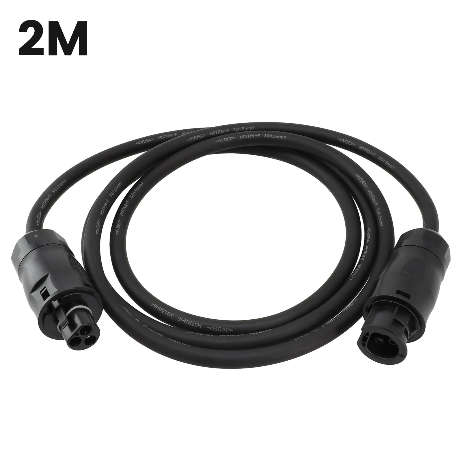 AC Inverter Connection Cable Featuring BC01 Female Connector and 3-Pin L N PE Output for Balcony Solar and Pitched Roof Setups