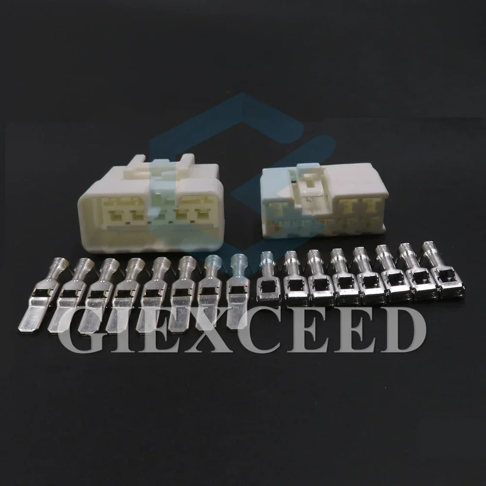 

1 Set 8 Pin 175978-1 Docking Unsealed Connector 175979-1 Automobile AC Assembly Wiring Socket 4.8 Series White Car Adapter