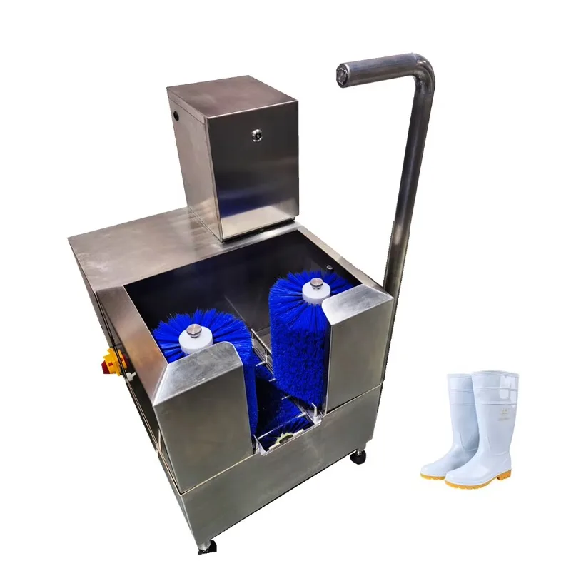 Compact Wet Boot Washer Polyester Brush Cleaning Sole Upper Manual Boot Washer