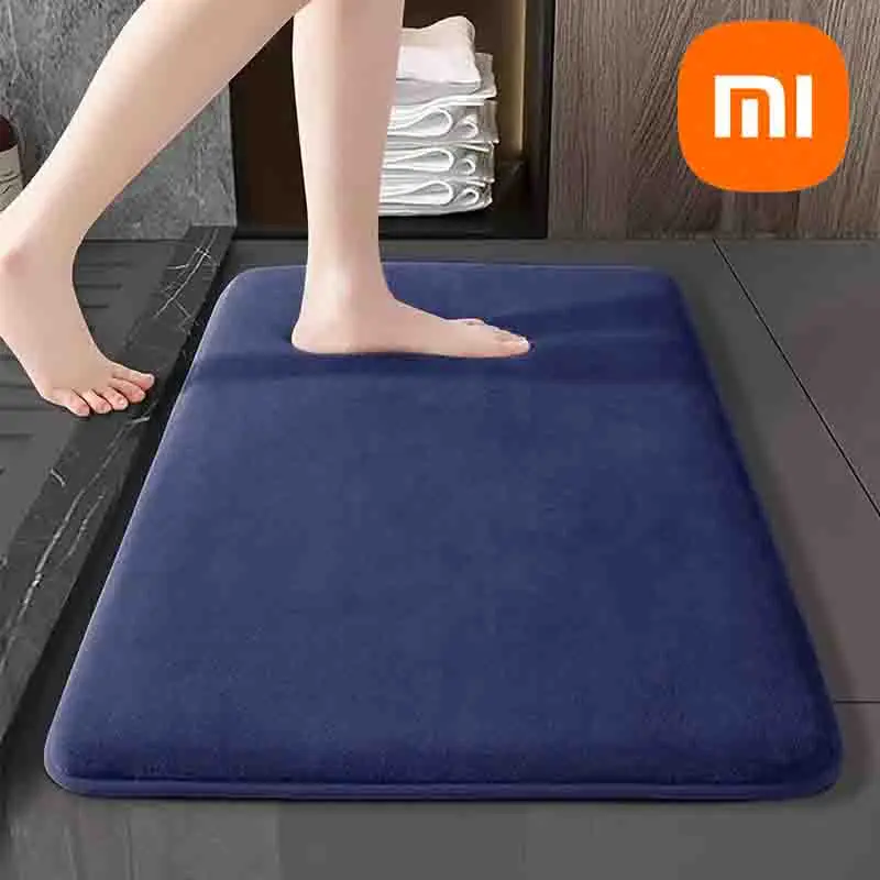 Xiaomi 60X90CM Super Absorbent Floor Bathroom Antislip Velvet Door Mat Dries Quickly Soft Washable Machine Wash Home Decoration