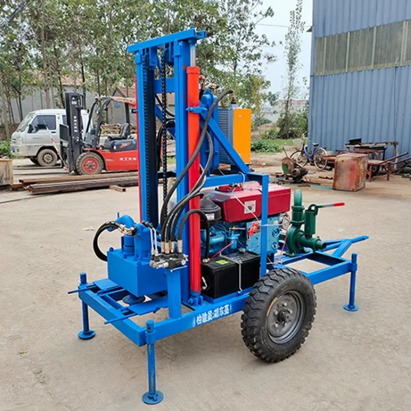 

200m Depth Tractor Water Well Drilling Rig Machine Portable Deep Water Well Drilling Machine Drilling Rigs Hot Sale Africa