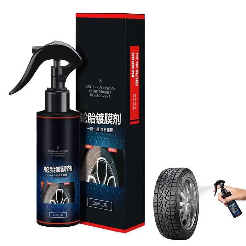 

Car Tire Shine Spray Safe And Durable Spray Tire Dressing Multi-Functional Tire Cleaner For Cars SUVs Motorcycles Motorcycles