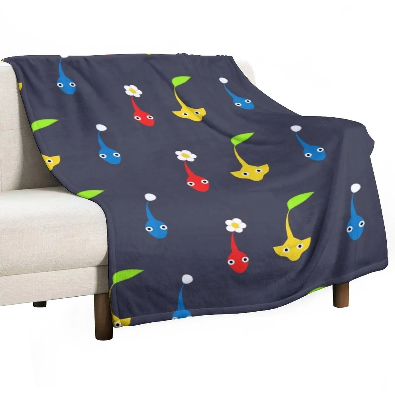 Pikmin characters Throw Blanket Sofa Throw Blanket Weighted Blanket Stuffed Blankets