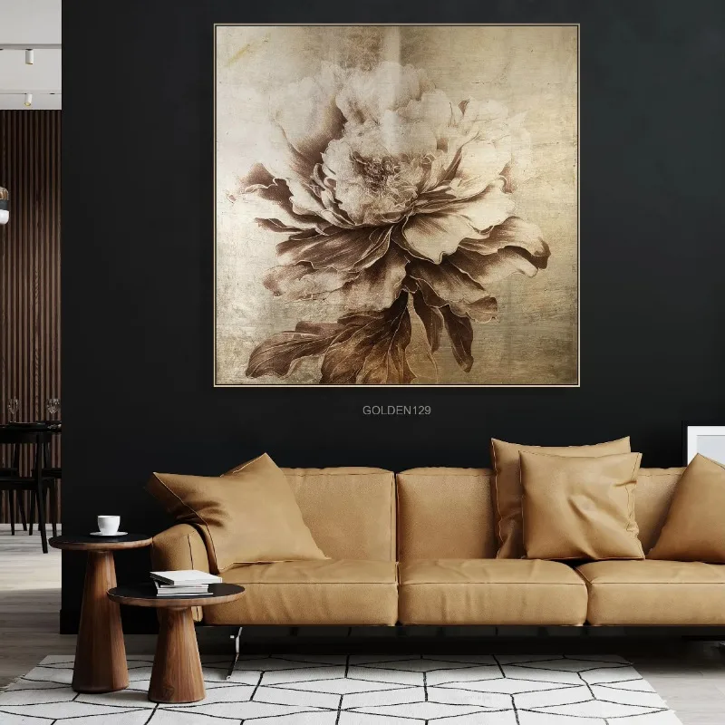 Large canvas wall art decoration abstract 3D thick texture painting wholesale wall art decoration