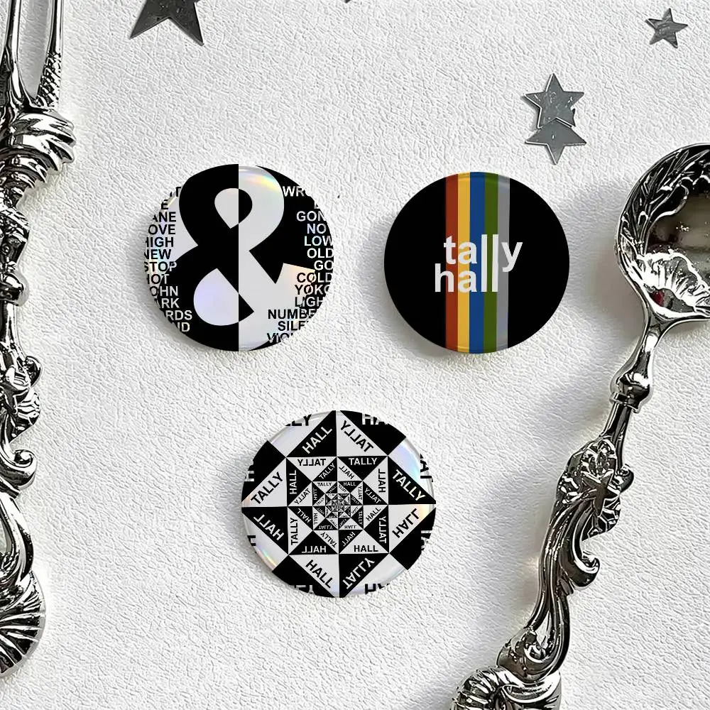 Rock Band Tally Hall Cartoon Style   Brooch Lapel Pin Button Badge on Bag Clothing Hat Jewelry Accessories Toys Gift