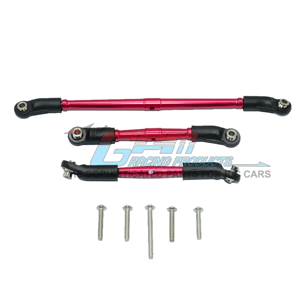 Metal Front Steering Link +Front Upper Suspension Tie Rod 8246+8244 for Traxxas 1/10 TRX4 TRX-4 DEFENDER Bronco RC Crawler Car