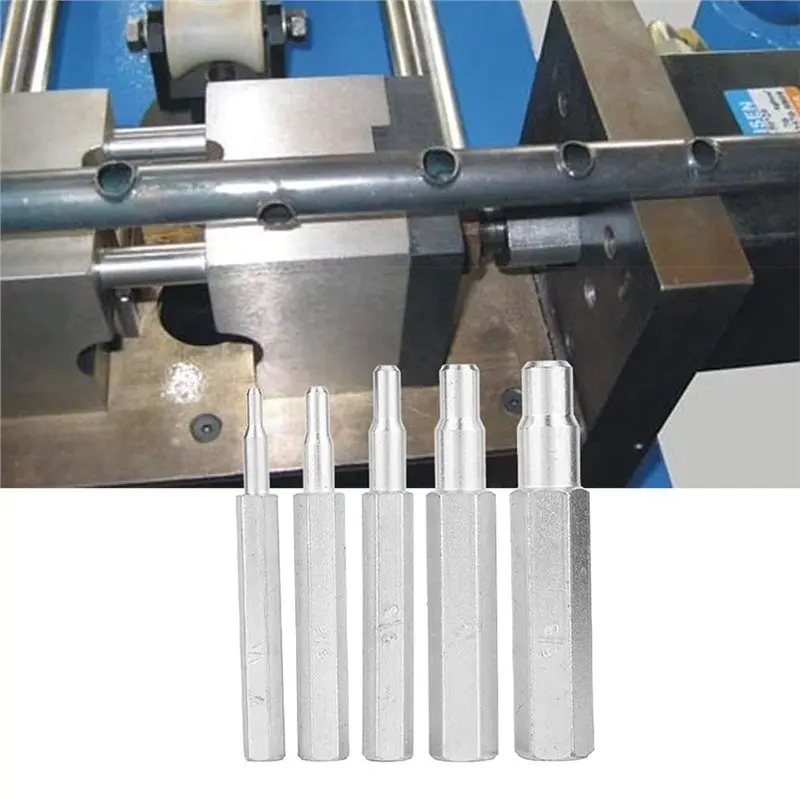A76I-Swaging Punch Tool Set(5Pcs), For Air Conditioning& Refrigeration Equipment HVAC Copper Tube Expander