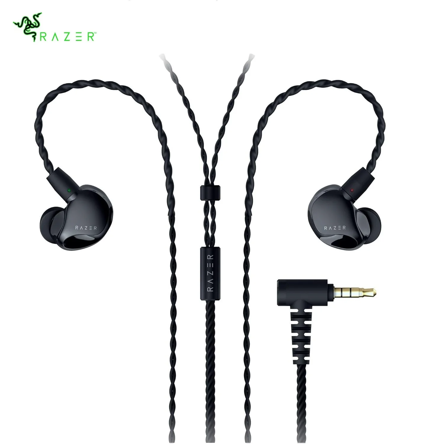 شاشة Razer Moray المريحة داخل الأذن للبث طوال اليوم، تصميم صوتي هجين ثنائي السائق، عزل الضوضاء السلبية الفائق #1