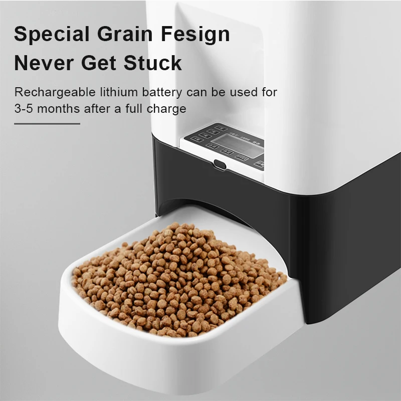 PF100 14L Dry Food Automatic Dog Feeder Lock Key Timed Function Cat Food Dispenser