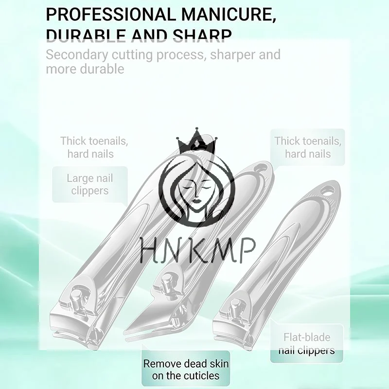 5 Pieces Manicure Kit Nail Set Portable Stainless Steel Grooming Tools for Outdoor and Daily Carry