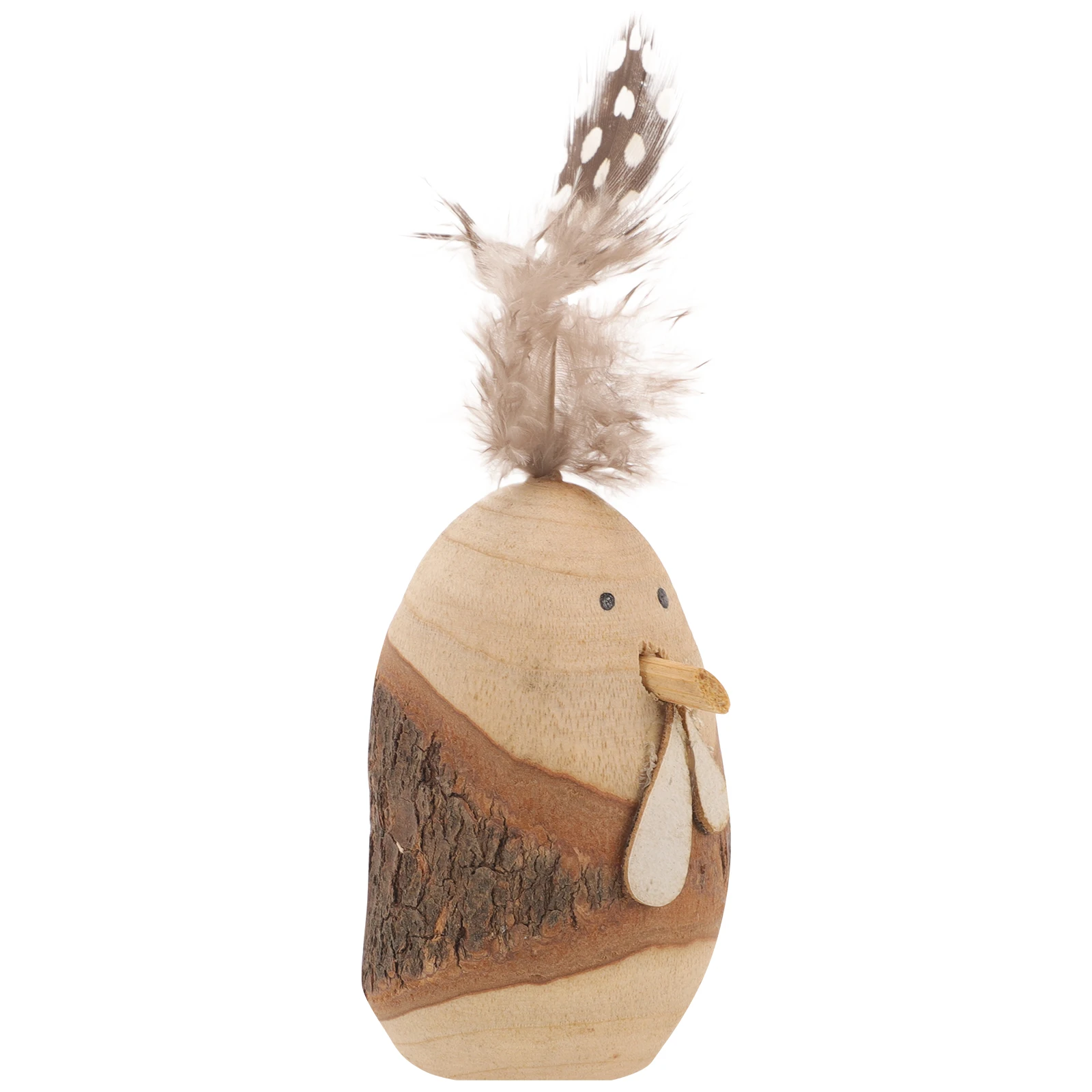 

Wooden Chicken Rooster Figures Decoration Lifelike Chick Ornament Adorable Animal Statue Farm Landscape Sculpture