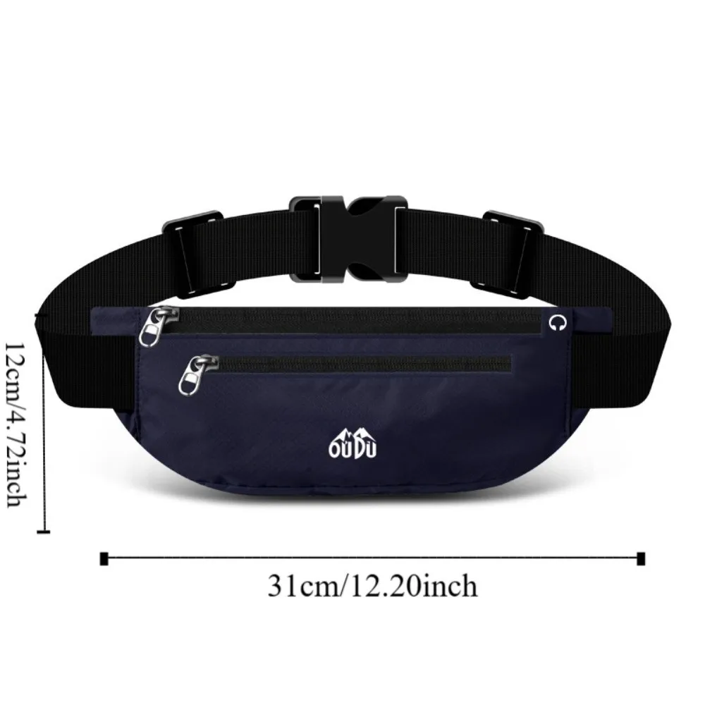 Ultra-Thin Sport Mobile Waist Bag High Elastic Multifunctional Running Waist Bag Storage Breathable Sports Phone Bag Men Women