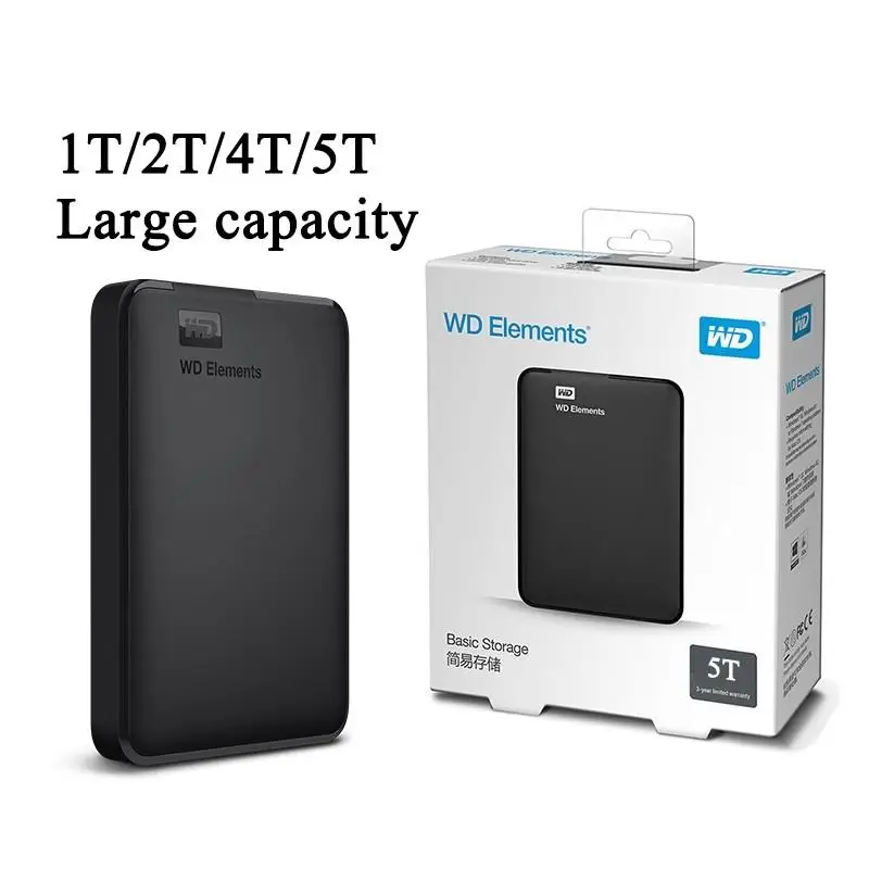 New! WD Elements Hard Drive Hard Disk HDD 2.5