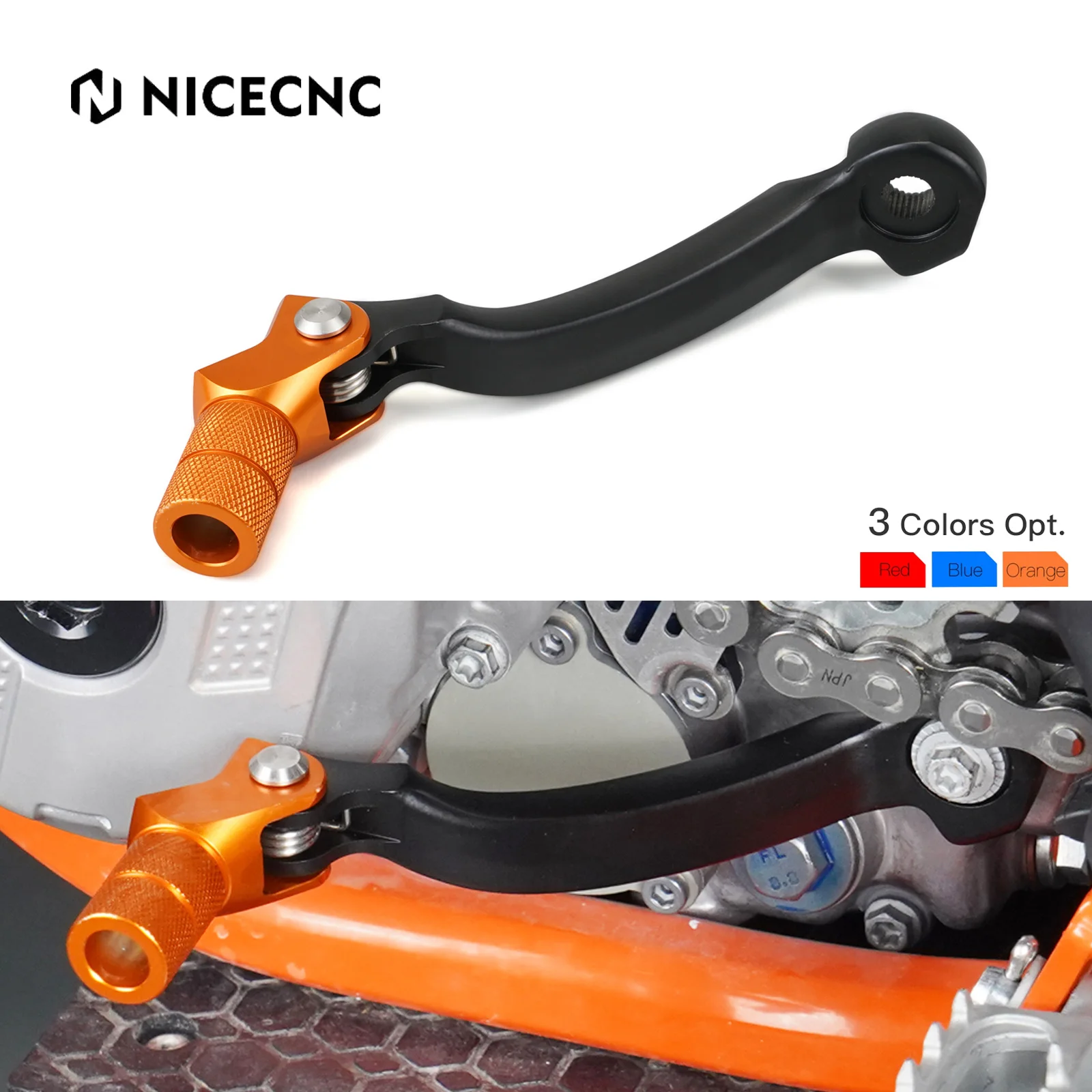 

For KTM EXC 300 TPI EXC 250 SXF 450 Husqvarna TE 300 TE 250 FE 450 2014-2023 GasGas EC 300 2021-2023 Forged Gear Shift Lever